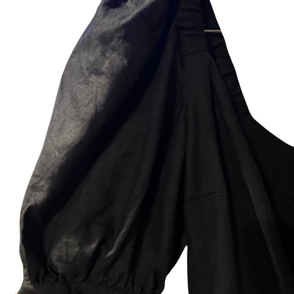 Capulet Revolve Black Bernie Dress Sz S Small No Tie Puff sleeve - Picture 6 of 8